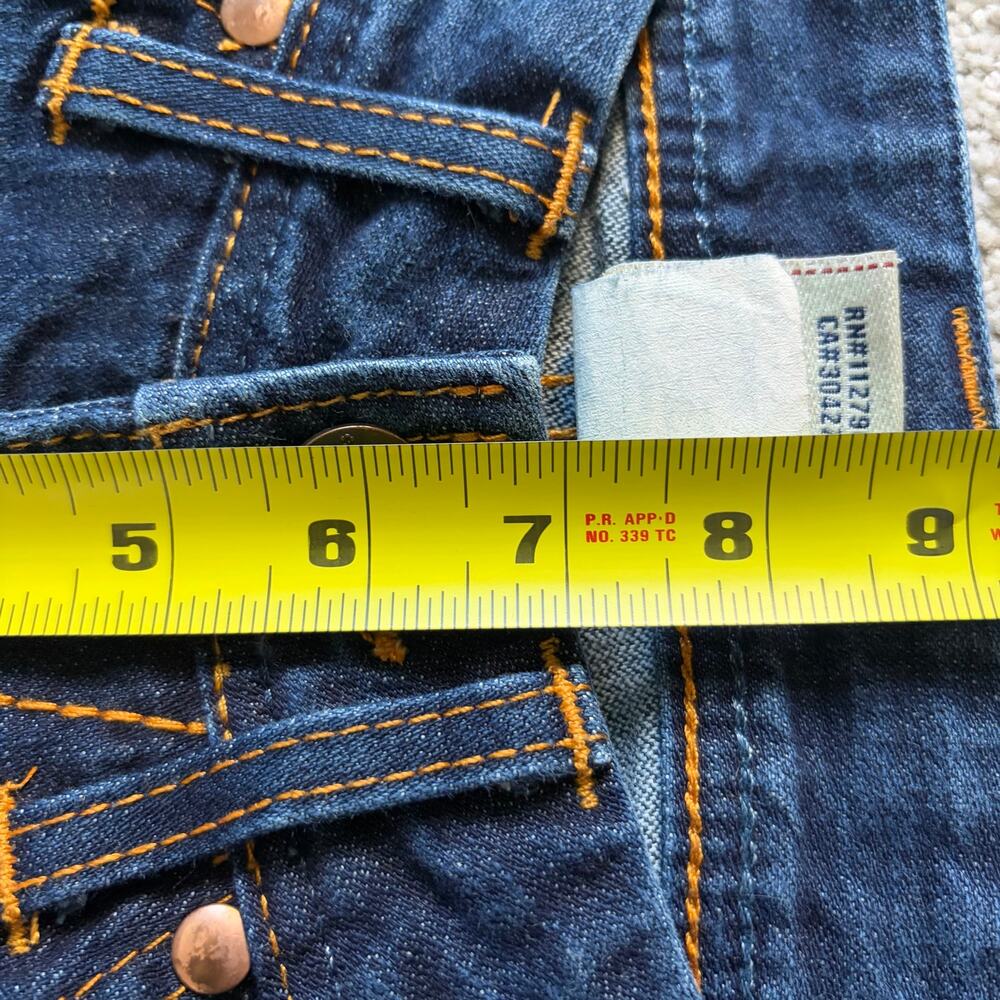 Vintage Y2K True Religion Womens Low Rise Flare Jeans Size 26 Dark Wash - Picture 10 of 11